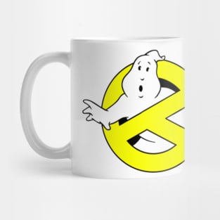 Eating Mooglie! Ghostbusters / Pacman Logo Mug